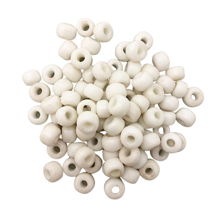 Czech Glass Crow Beads for Crafts & Jewelry Making - Black Blue Green Red White Yellow - 9 mm beads