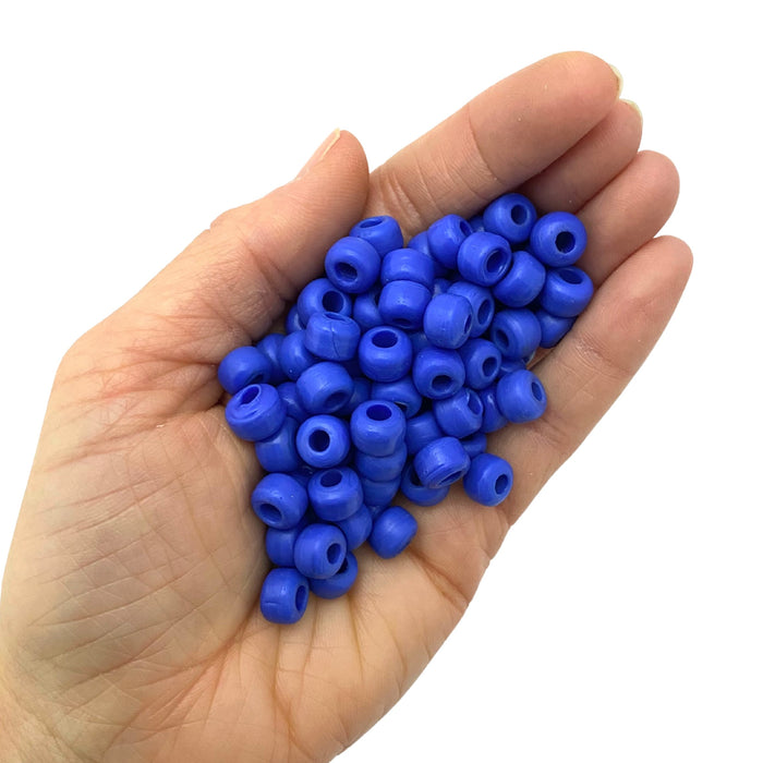 Czech Glass Crow Beads for Crafts & Jewelry Making - Black Blue Green Red White Yellow - 9 mm beads