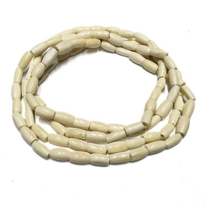 Hair Pipe Bone Beads - Black, Brown, White - Native American Style Bone Jewelry Supplies