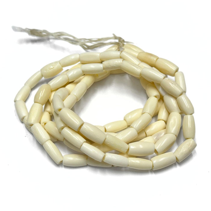 Hair Pipe Bone Beads - Black, Brown, White - Native American Style Bone Jewelry Supplies