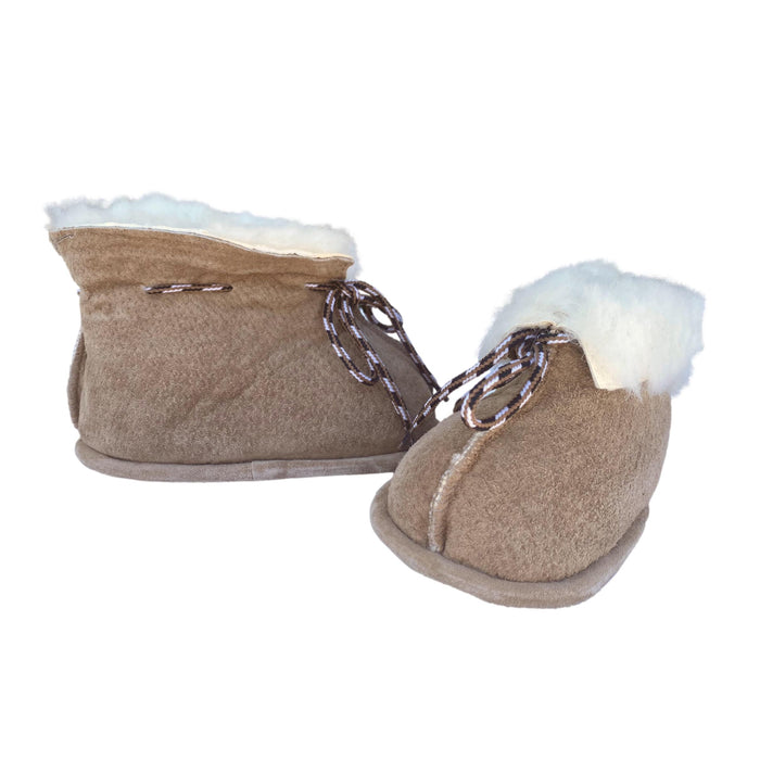 Infant Toddler Booties - Children's Sheepskin Slippers - Shearling Youth Bootees