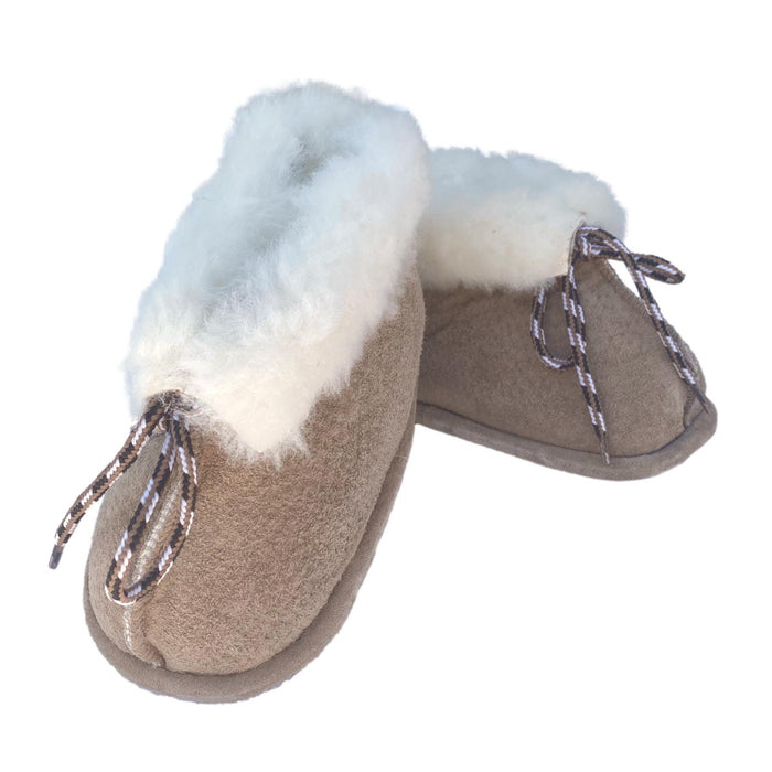 Infant Toddler Booties - Children's Sheepskin Slippers - Shearling Youth Bootees