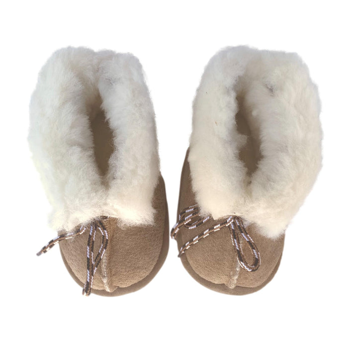 Infant Booties - Children's Sheepskin Slippers - Shearling Youth Bootees