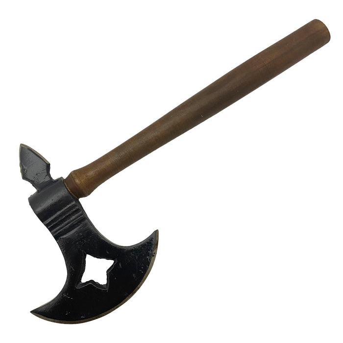 13" Medieval Axe with Wooden Handle