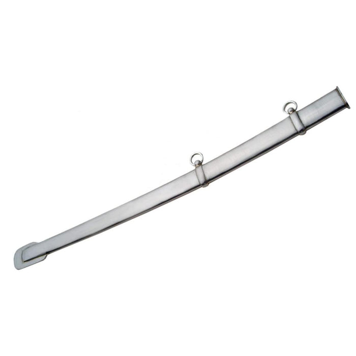Small Silver and Black CSA Sword - 28" Carbon Steel Sword with Metal Scabbard