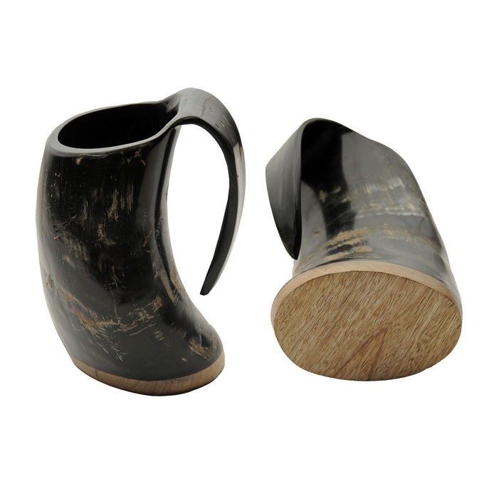 Authentic Natural Buffalo Horn Mug - 4 inch Viking Drinking Grog