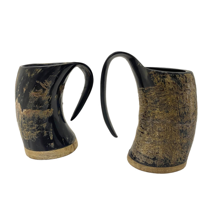 Authentic Natural Buffalo Horn Mug - 4 inch Viking Drinking Grog