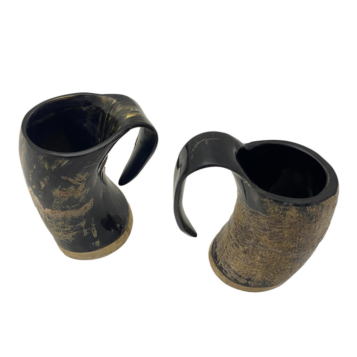 Authentic Natural Buffalo Horn Mug - 4 inch Viking Drinking Grog