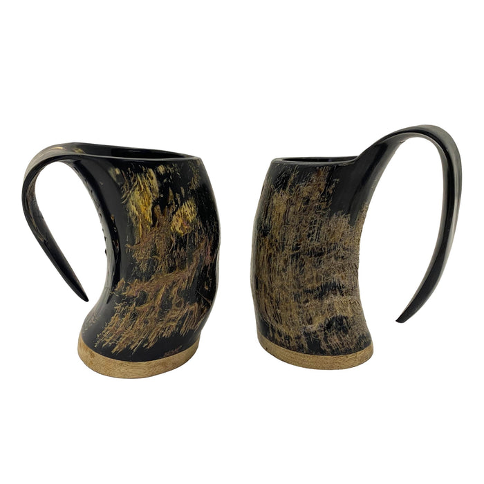 Authentic Natural Buffalo Horn Mug - 4 inch Viking Drinking Grog