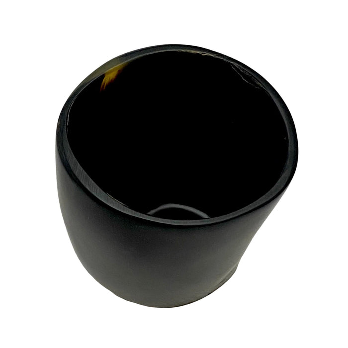 3 to 3.5 inch Polished Buffalo Horn Cup - Viking Grog Drinking Cup