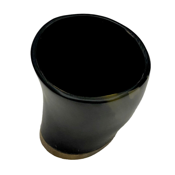 3 to 3.5 inch Polished Buffalo Horn Cup - Viking Grog Drinking Cup
