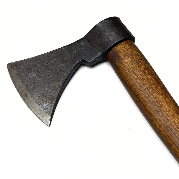 Hand Forged Carbon Steel Chopping Axe - 18" Viking Style Axe with Wooden Handle