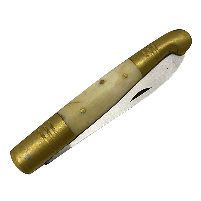 Old Fashioned Fold Out Knife with Bone Handle