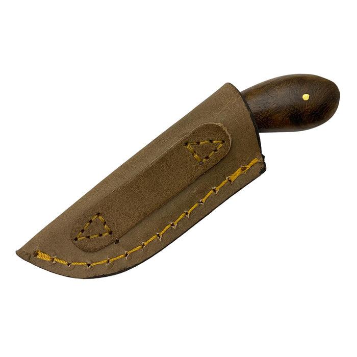 Drop Blade Patch Knife and Leather Sheath