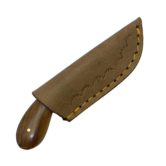 Drop Blade Patch Knife and Leather Sheath