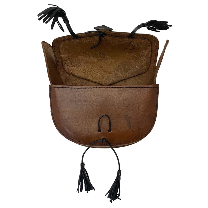Medieval Leather Belt Bags - Outdoor Hunting Possibles Pouch - Leather Hip Purse - Utility Saddle Bag