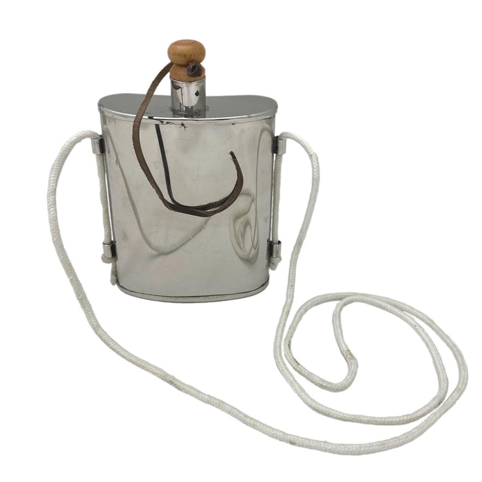 Handmade Stainless Steel Canteen - Kidney Shape Canteen Historical War Period New Reproduction
