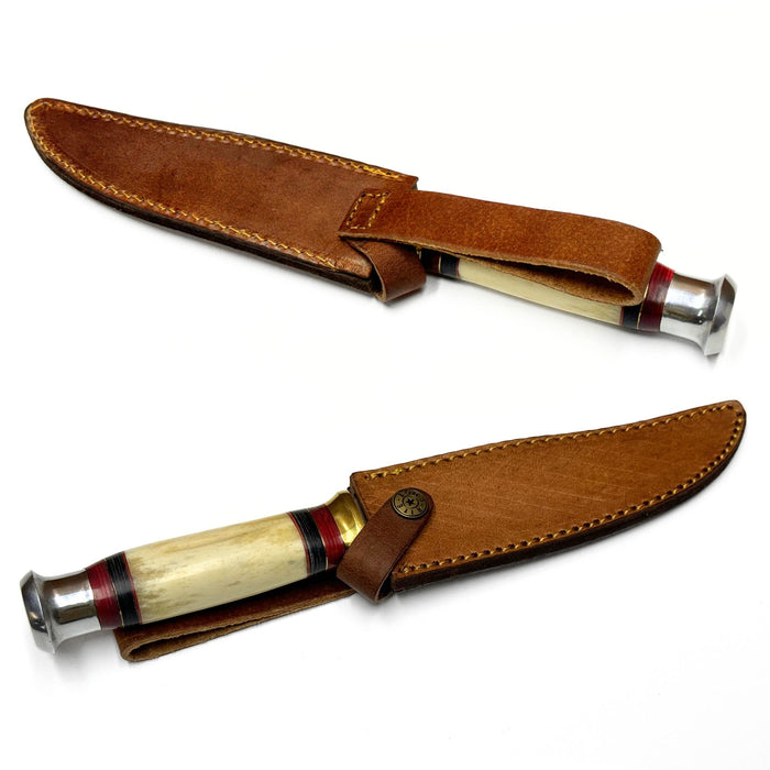 Silver Night Clip Point Hunter Knife