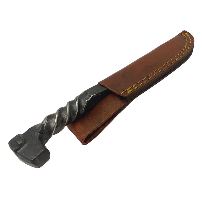 Twisted Railroad Spike Carbon Steel Knife