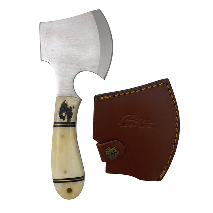 7.5 inch Hatchet with Bone and Stag Handle