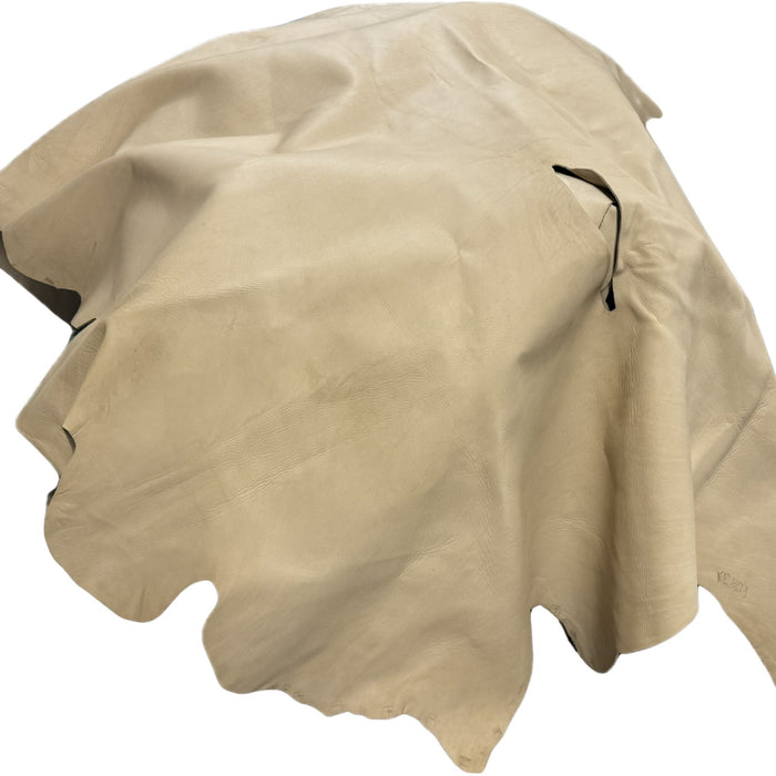 Medium Weight 5 oz Upholstery Hides - Cream