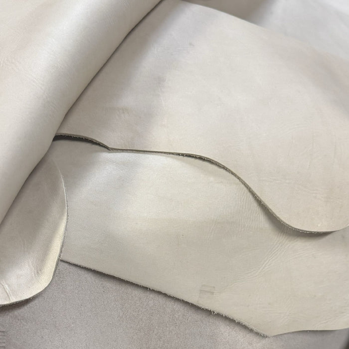 Medium Weight 5 oz Upholstery Hides - Cream