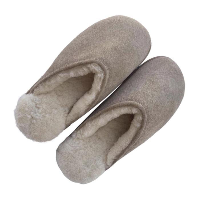 LU Sheepskin Men's Toasty Scuffs - Shearling Slip On Slippers