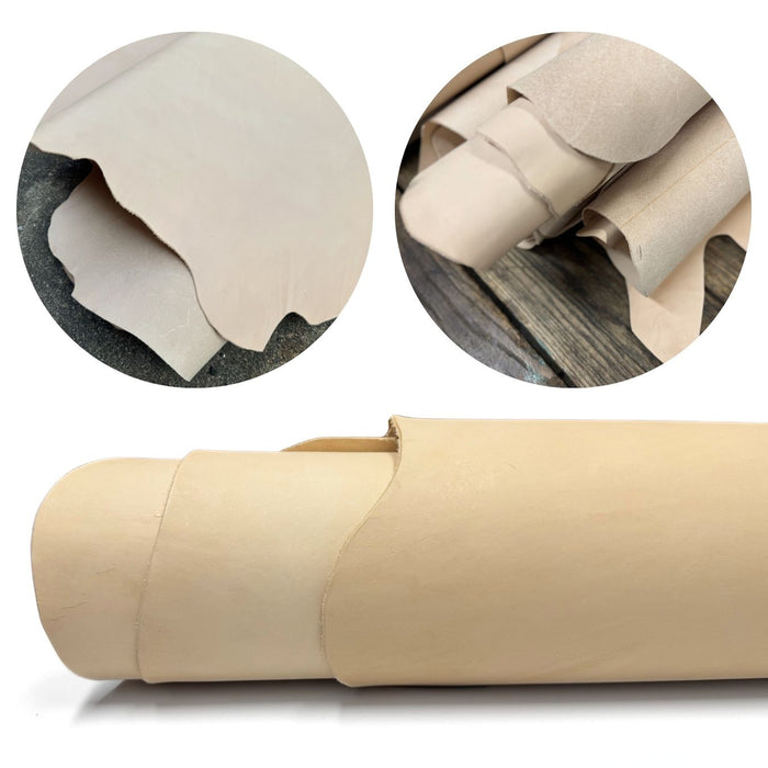 Large Oak Cowhide Sides Leather Hides - A Grade - B Grade - 20-24 Square Feet