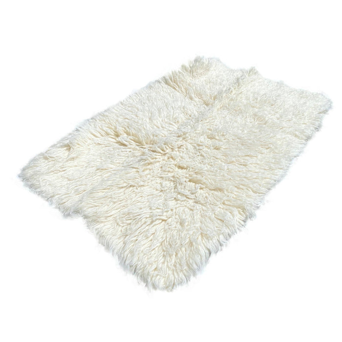 Queen Size Genuine Wool Sheepskin Pillow Cover - Chair Pad - Small Rug