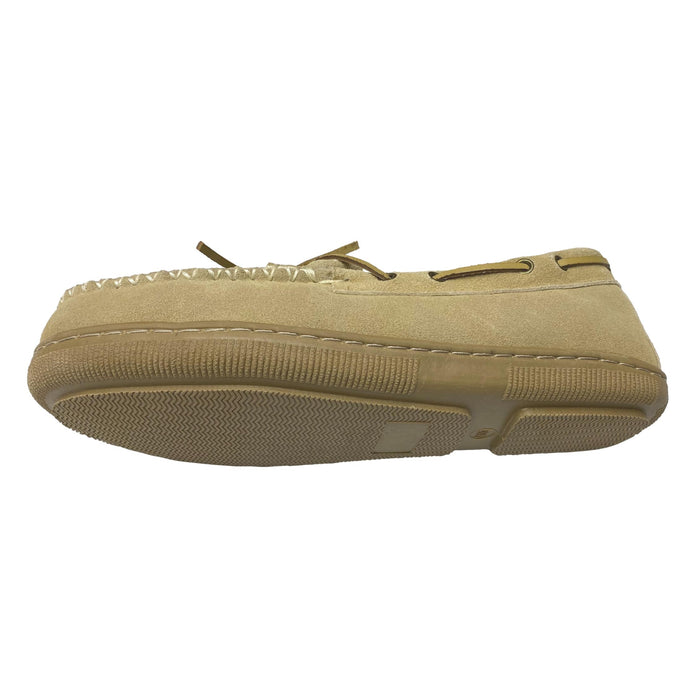 LU Classic Shearling Men's Moccasins - Men's Sheepskin Loafers Indoor Outdoor Slippers