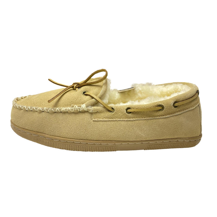 LU Classic Shearling Women's Moccasins - Sheepskin Loafers - Indoor Outdoor Slippers for Women