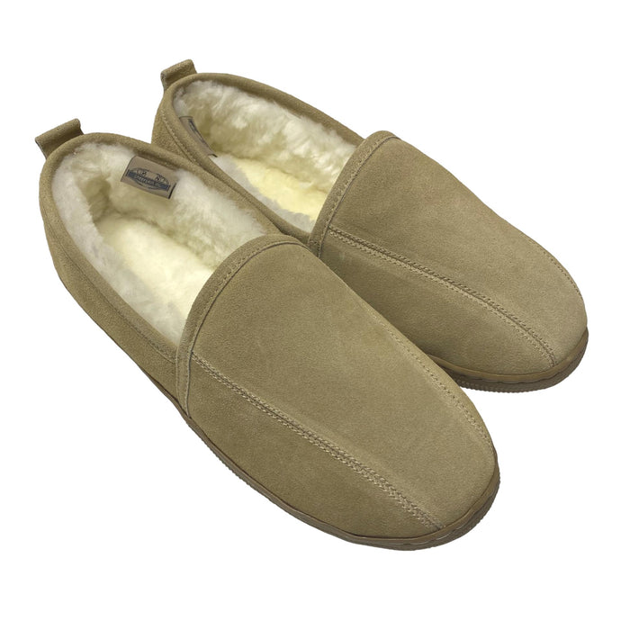 LU Men's Romeo Sheepskin Slippers - Men's Slip-On Shearling Slippers