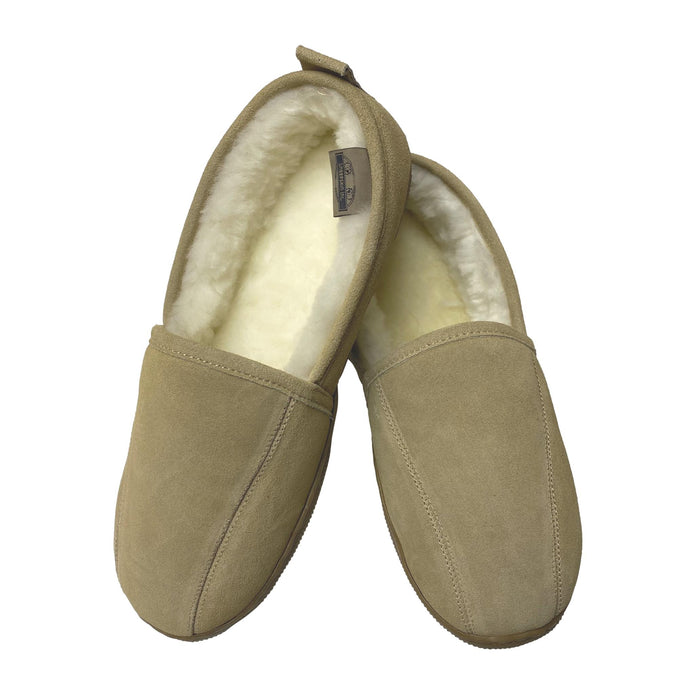 LU Men's Romeo Sheepskin Slippers - Men's Slip-On Shearling Slippers