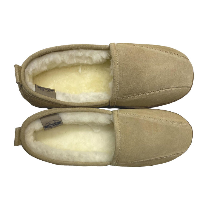 LU Men's Romeo Sheepskin Slippers - Men's Slip-On Shearling Slippers