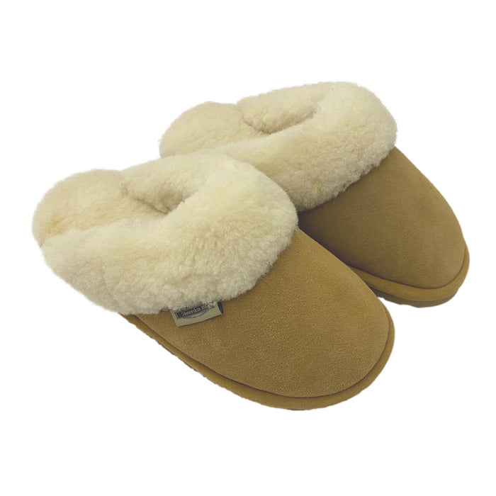 LU Sheepskin Women's Toasty Scuffs - Shearling Slip-On Slippers
