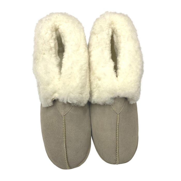 LU Women's Sheepish Grin Slippers - Soft Sole Genuine Sheepskin Booties