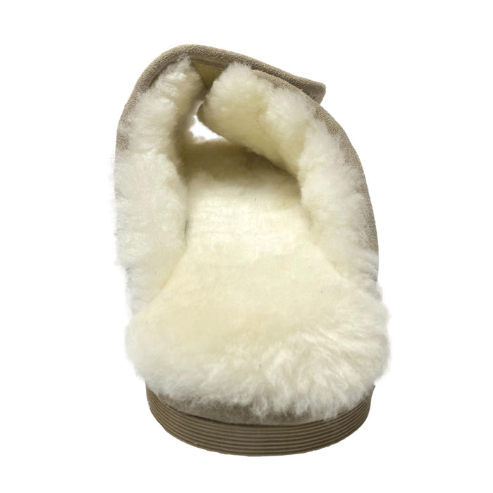 LU Men's Sheepskin Step-Ins - Shearling Adjustable Scuffs