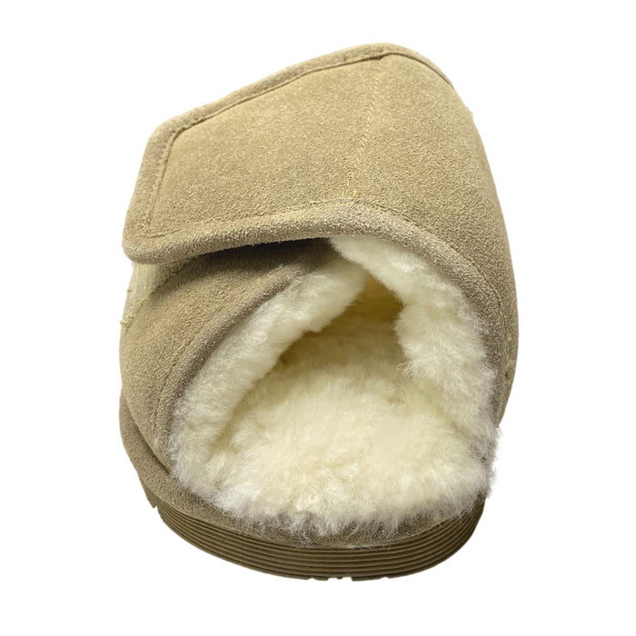 LU Men's Sheepskin Step-Ins - Shearling Adjustable Scuffs