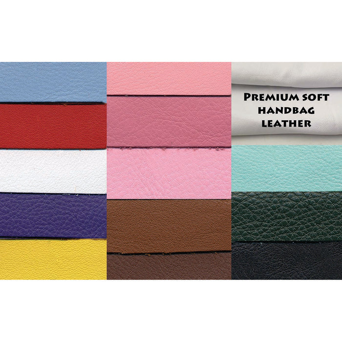 Premium Soft Colorful Handbag Leather Hides - 22-26 Square Feet - 3 oz Cowhide