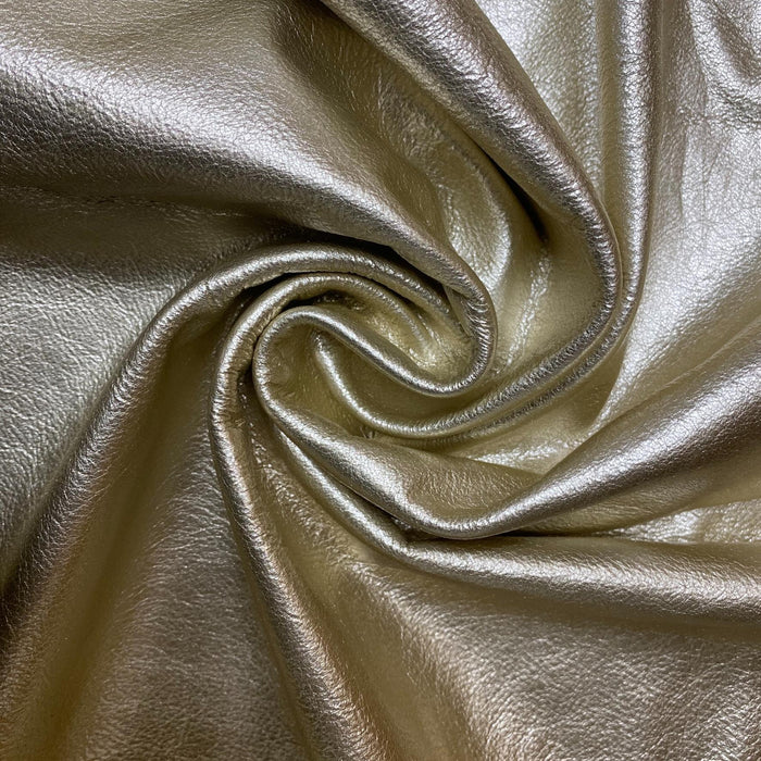 Premium Soft Metallic Handbag Leather Hides - 20-25 Square Feet - 3 oz Cowhide