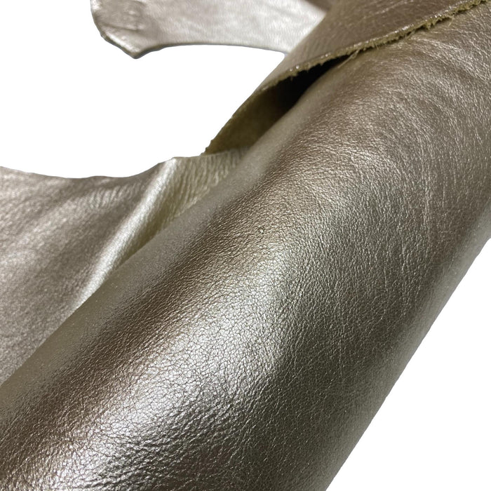 Premium Soft Metallic Handbag Leather Hides - 20-25 Square Feet - 3 oz Cowhide