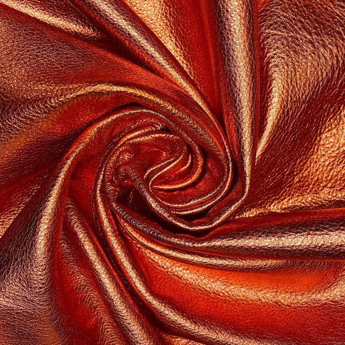 Premium Soft Metallic Handbag Leather Hides - 20-25 Square Feet - 3 oz Cowhide