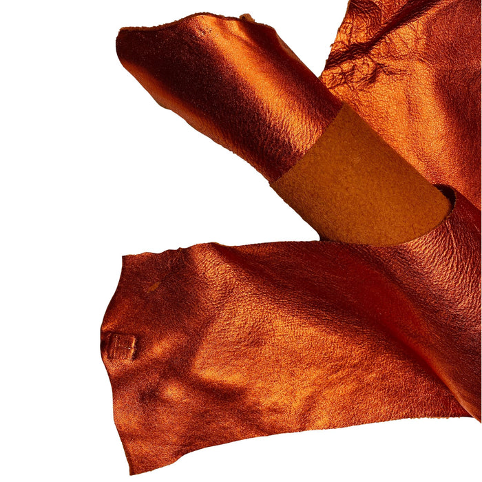 Premium Soft Metallic Handbag Leather Hides - 20-25 Square Feet - 3 oz Cowhide