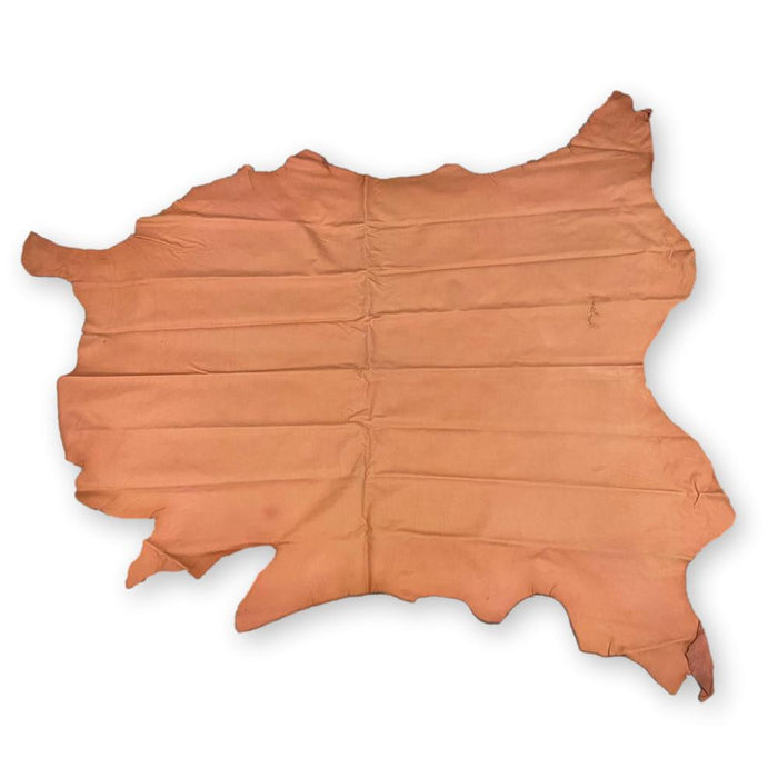 Burnt Orange Upholstery Leather - Large Full Hides - Extra Large Full Hides - Cowhide Die Cut Squares