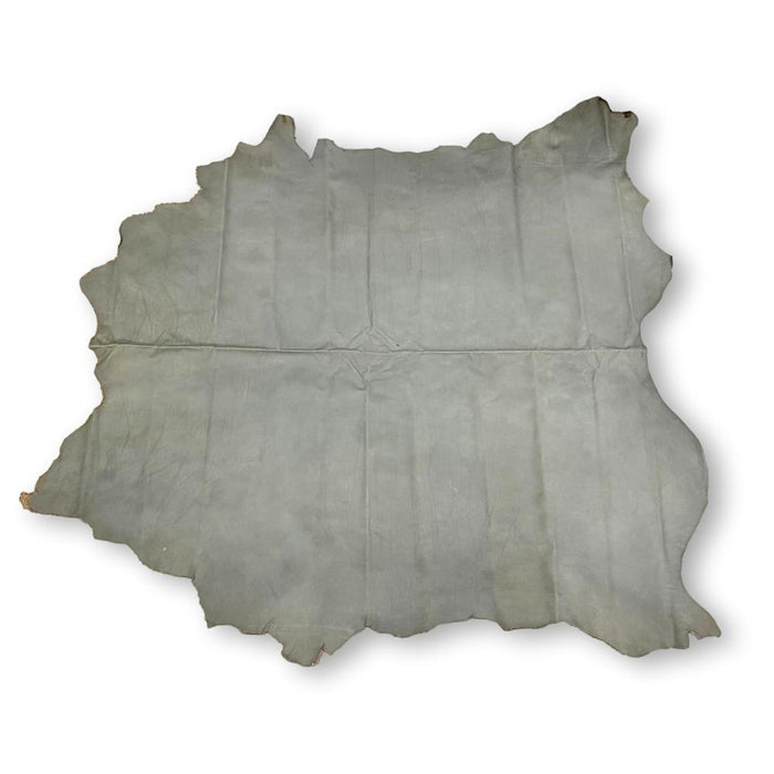 Light Gray Upholstery Leather - Large Full Hides - Extra Large Full Hides - Cowhide Die Cut Squares