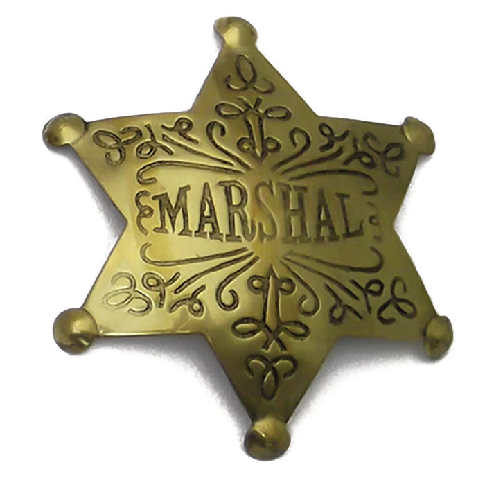 Large Wild West Brass Badges - Deputy US Marshal - Texas Ranger - Marshal