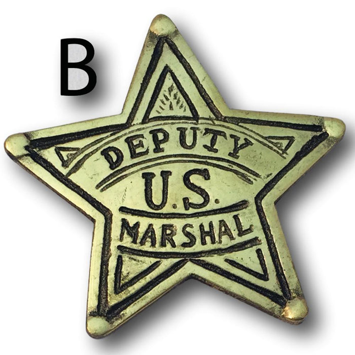 Medium Western Brass Badges