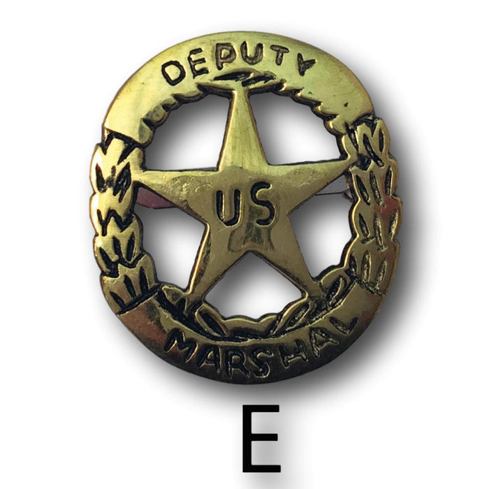 Medium Western Brass Badges