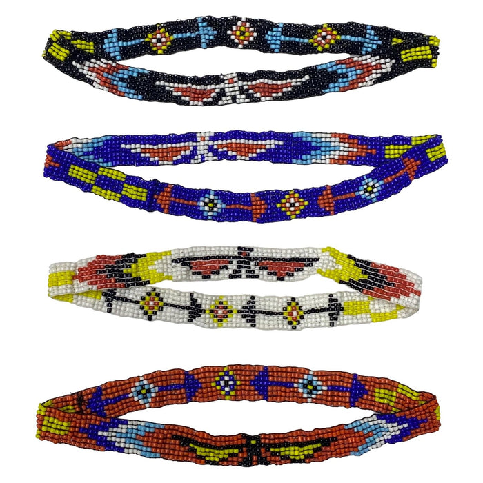 Hand Made Beaded Headband - Native American Style Hair Accessories