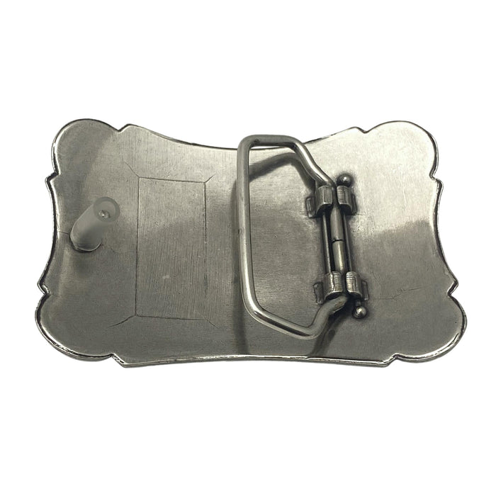 Intricate Floral Trophy Belt Buckle